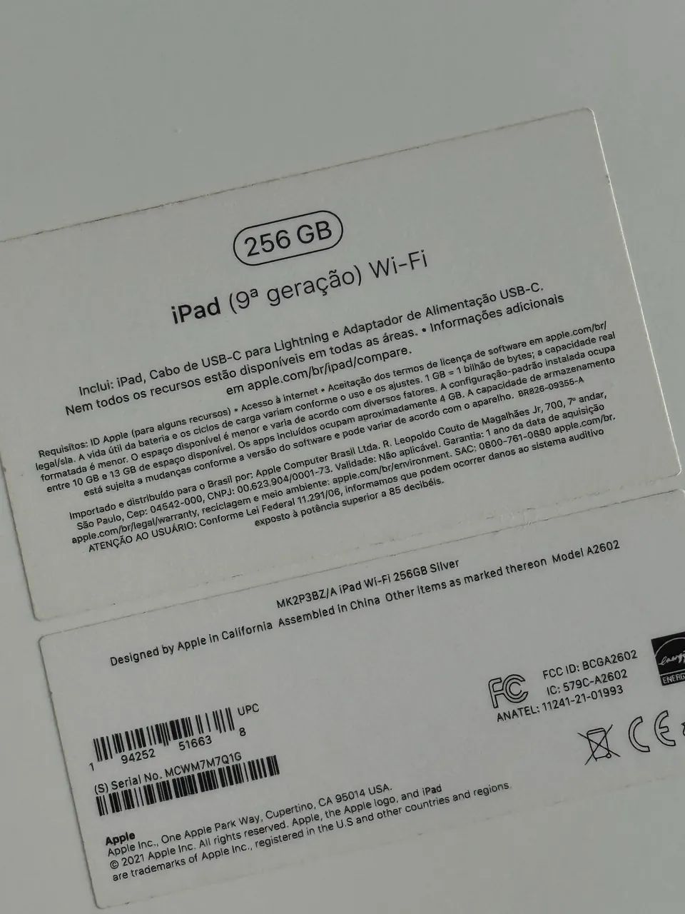 Vendo IPad 9ª geração 256 GB todo completo e pouco tempo de uso