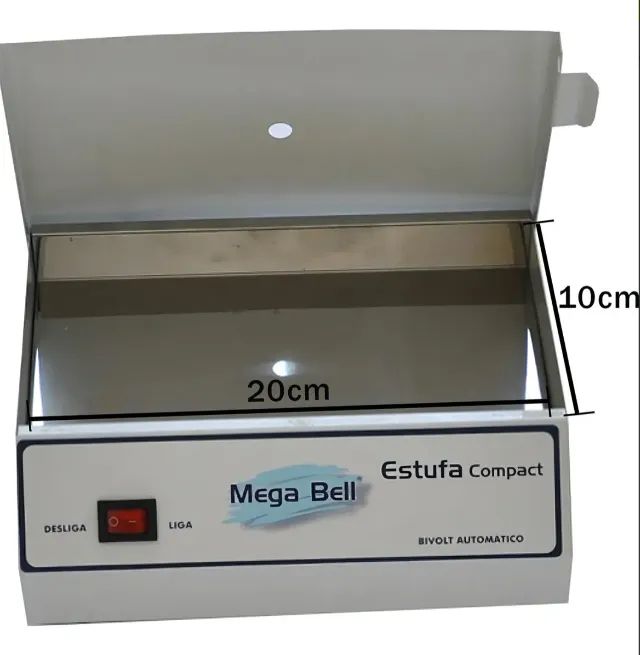 Estufa Manicure Esterilizador De Alicates Pedicure Mega Bell Cor Branco - Foto 3