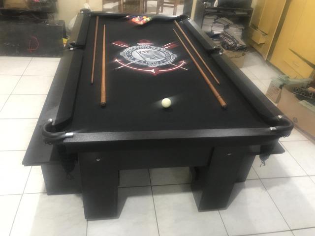 Mesa de Redes Cor Preta Tecido Preto Logo Corinthians Mod. GKXY2450 - Foto 2