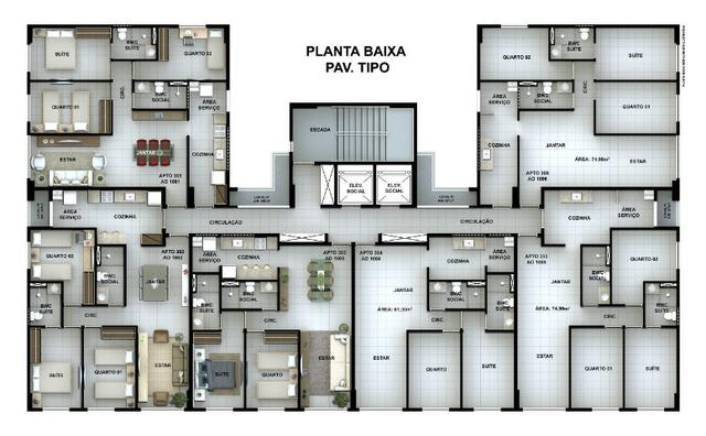 Lançamento em Olinda, 2 ou 3 quartos c/ 1 ou 2 vagas, 200m do Shopping Patteo e FMO - Foto 6