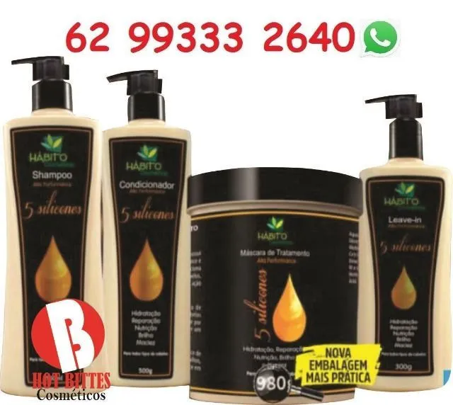 Hidratação Reparação Nutrição Brilho e Maciez Hábito Cosméticos