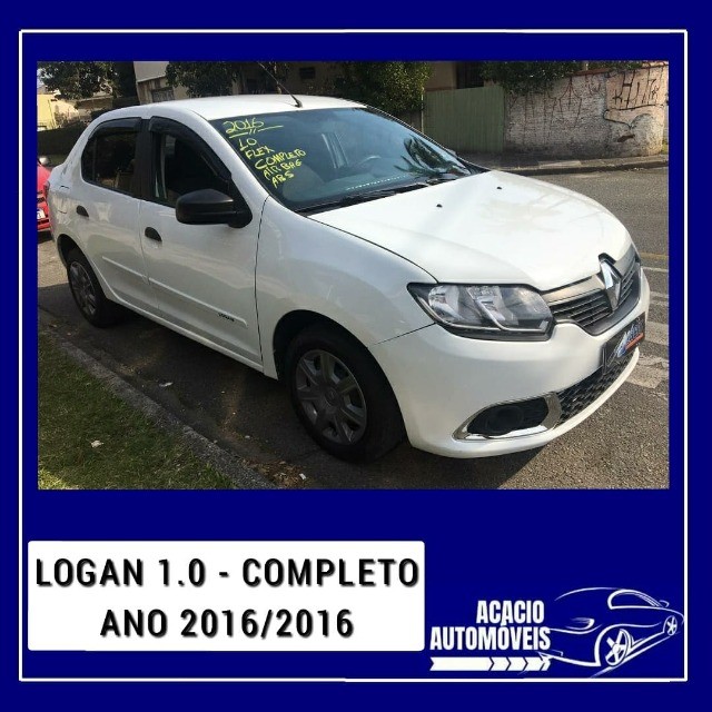 LOGAN AUTHENTIQUE 1.0, FLEX, COMPLETO, ANO 2016