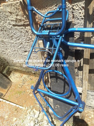 BICICLETA MONARK BARRA CIRCULAR FREIO A PÉ CP. ARO 26 AZUL - GFS BIKE SHOP