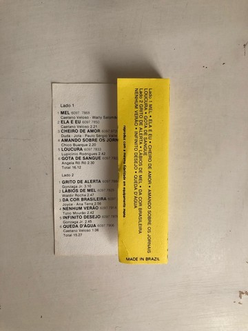 Fita K7 Maria Bethânia - Mel (1979) - Foto 4