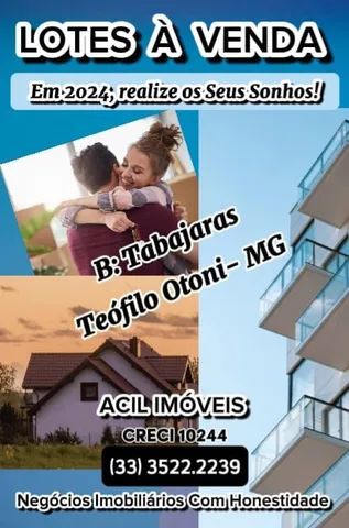 Lotes à Venda no B: Tabajaras - Teófilo Otoni MG 
