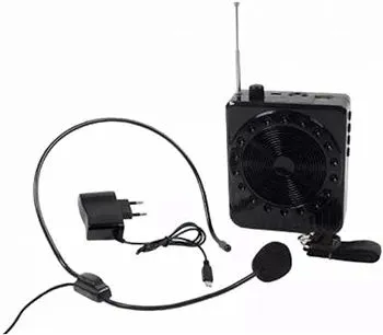 Megafone Amplificador de Voz para professor com Microfone Rádio Fm