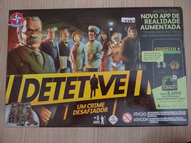 Jogo Detetive com app de Realidade Aumentada