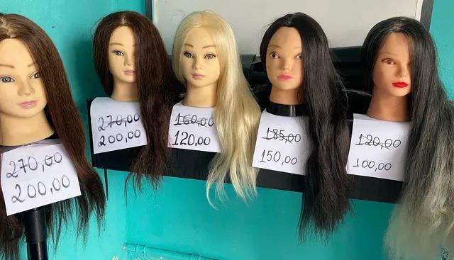  Cabeças de bonecas  para cabeleireiro  iniciantes