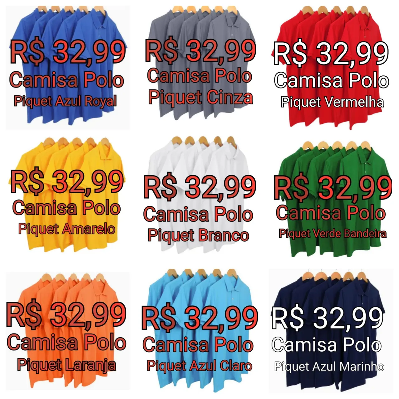 Camisa Polo direto de Fábrica