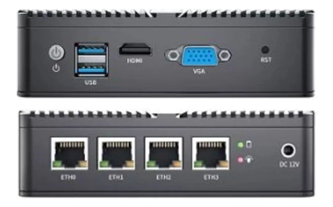 PFSENSE Mini PC com placa-mãe, memória RAM e SSD - Foto 3