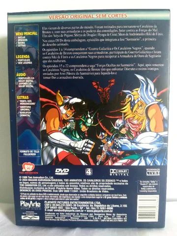 Dvd Os Cavaleiros do zodíaco box 1 temporada guerra galáctica