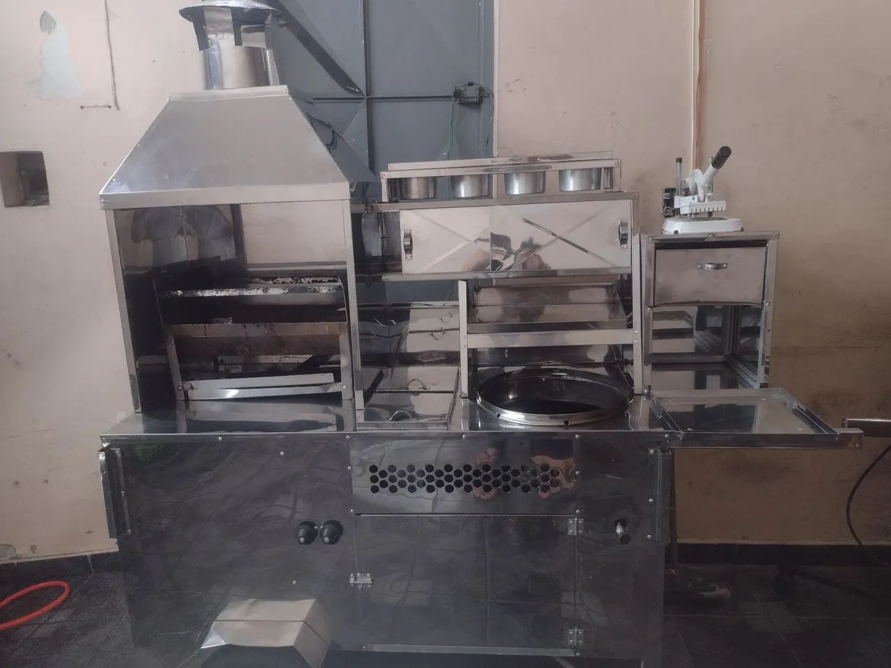 Carrinho espetinho 5 em 1 lanches, salgados, cachorro quente batata frita 