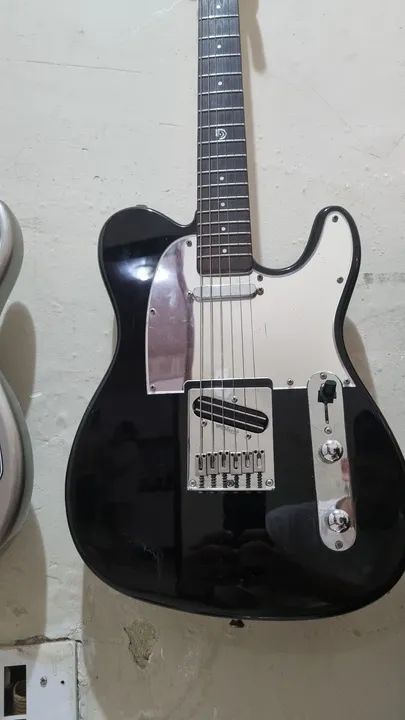 Guitarra Elétrica Dolphin Telecaster Escudo Espelhado Cromado - Foto 3