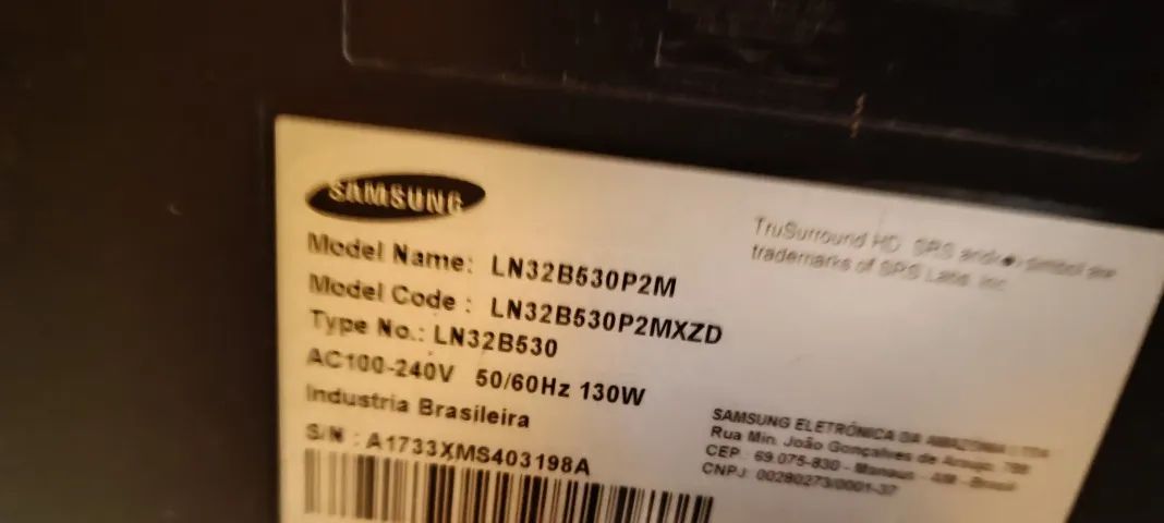 TV Samsung 32? modelo LN32B530 - Foto 3