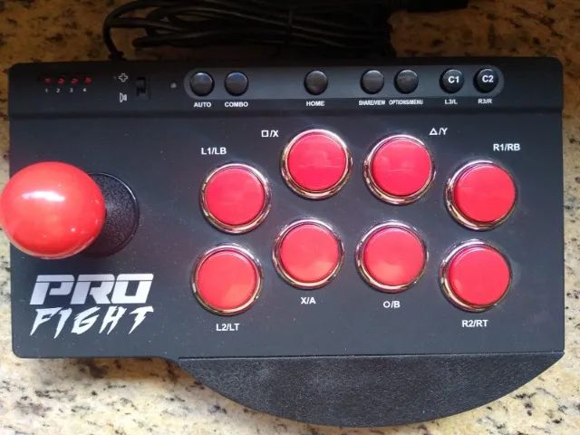 Controlador de Jogo Arcade Stick Pro Figh - Foto 2
