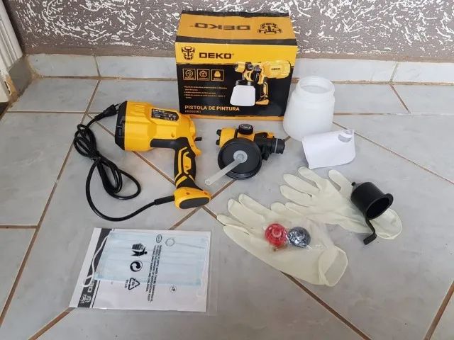 Pistola De Pintura Elétrica E Pulverizador 220v Deko Hvlp 55 - Foto 3