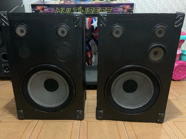 Par Caixas de som gradiente antigas impecaveis  amantes de som colecionador 