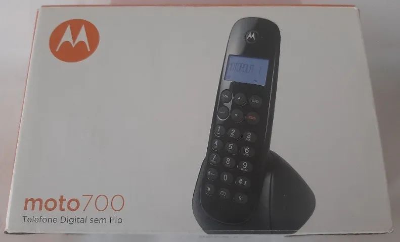 Telefone Digital Sem Fio Moto700 Preto Motorola (Usado) - Foto 2