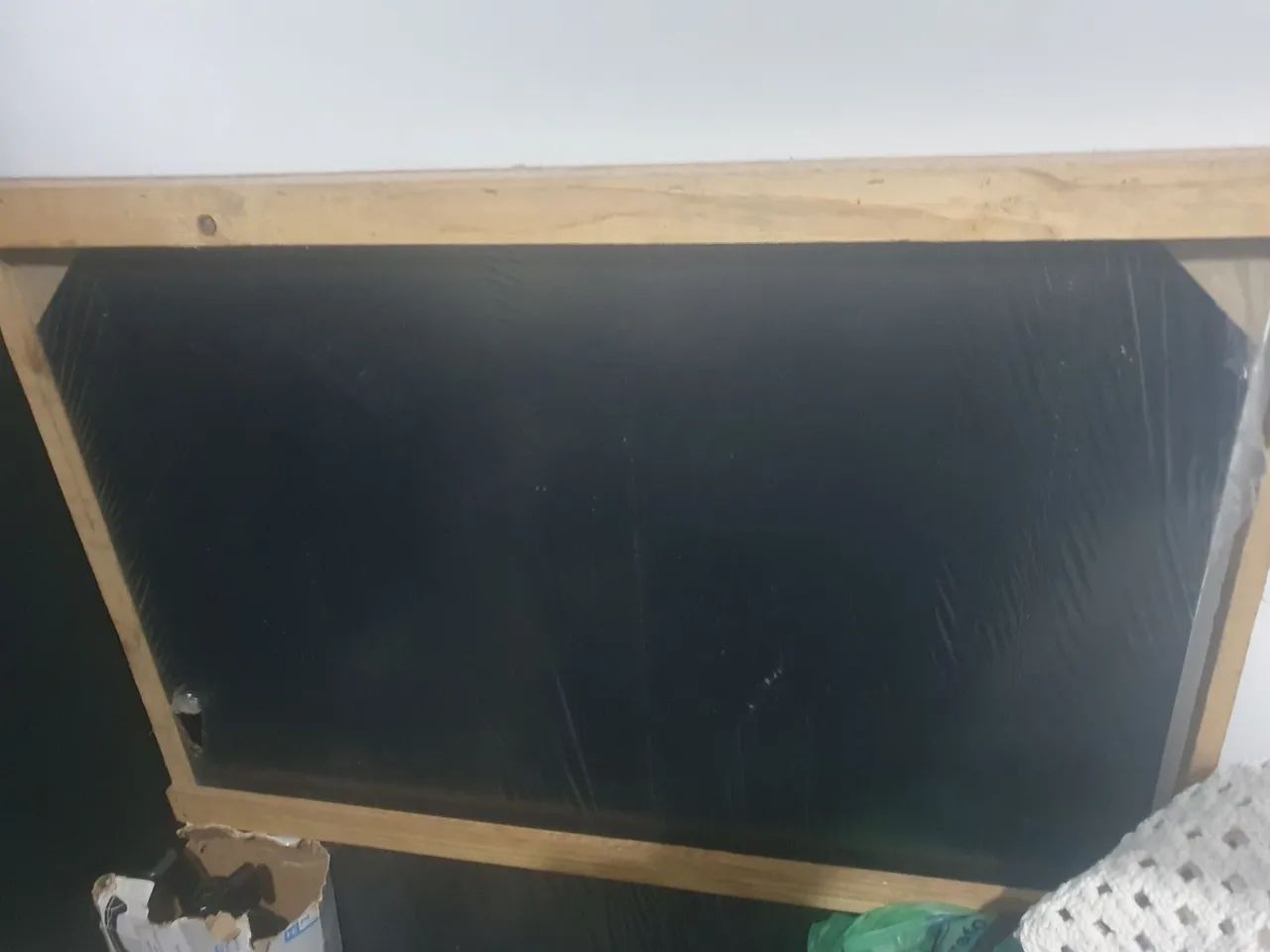 Tampo de vidro preto mesa quadrada 120cmX 90cm - Foto 4
