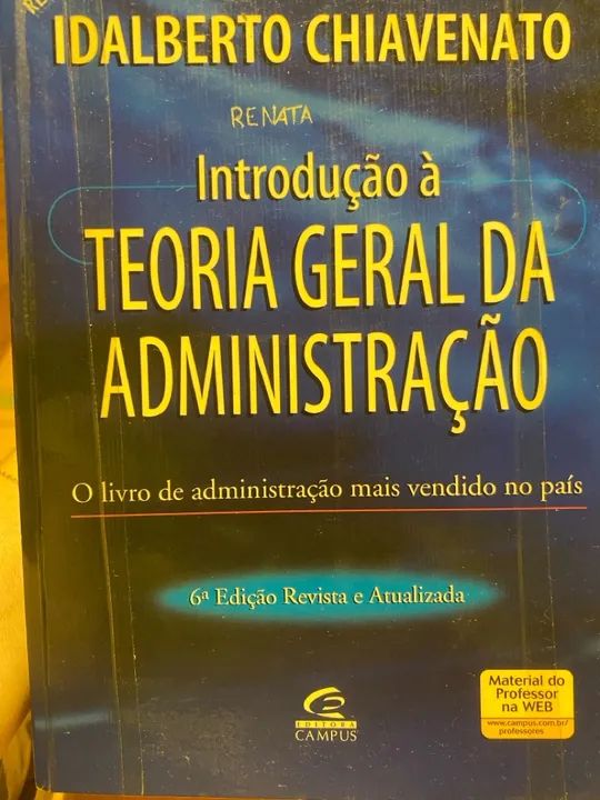 Livro Introdução à Teoria Geral da Administração de Idalberto Chiavenato
