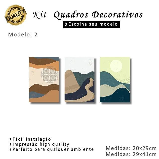 Kit quadros Decorativos 01