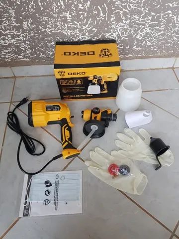 Pistola De Pintura Elétrica E Pulverizador 220v Deko Hvlp 55 - Foto 4
