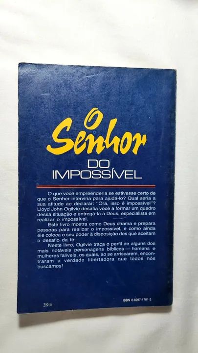 O senhor do impossível - ACEITO TROCAS - Foto 2