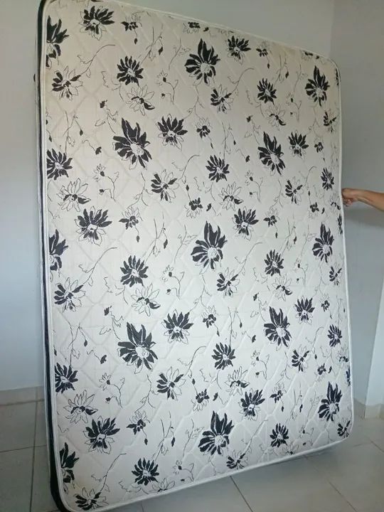 Colchão Casal com Estampa Floral