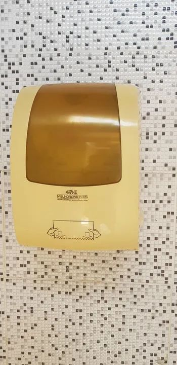 3 Toalheiros Dispenser Papel Toalha Bobina Auto Corte  - Foto 4