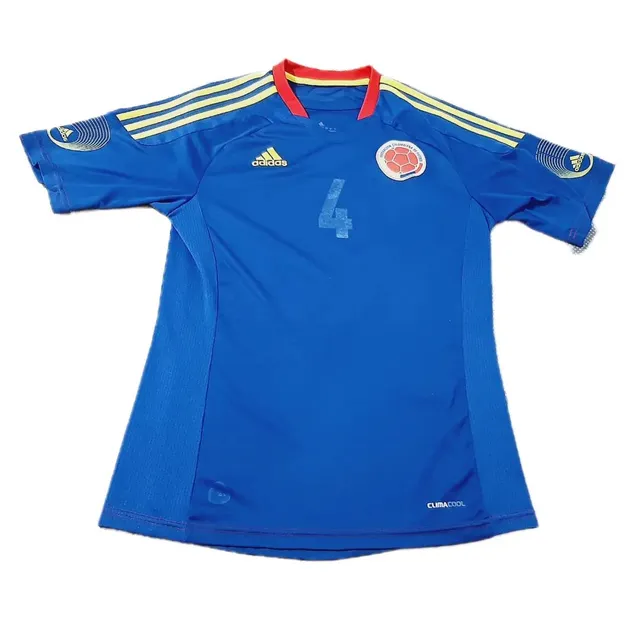 Camisa Seleção Colômbia Adidas Azul Eliminatórias Copa Mundo Brasil 2014 Futebol
