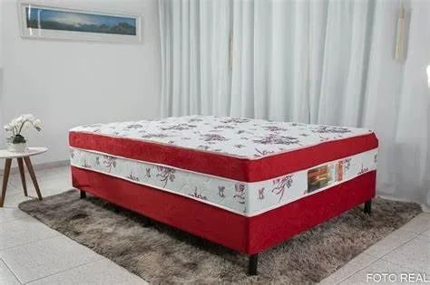 Cama Box Casal- Espuma Macia- D28- Marca Nosso Sonho - Foto 2