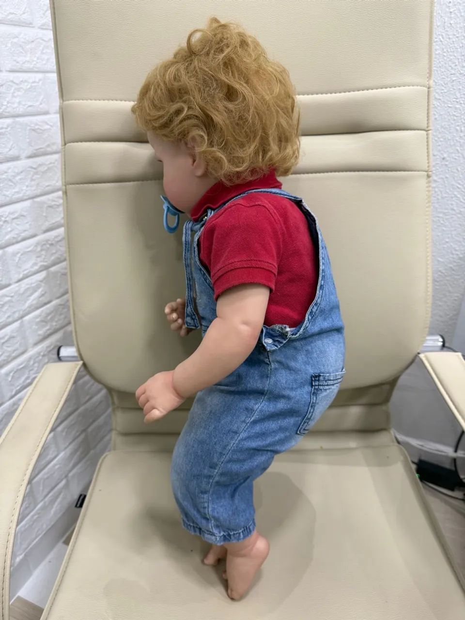 Boneca Bebê Reborn realista perfeito estado 50cm - Foto 3