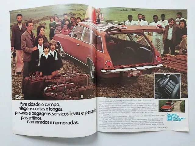 Opala Caravan 1975 - Catálogo Folder Encarte Folheto