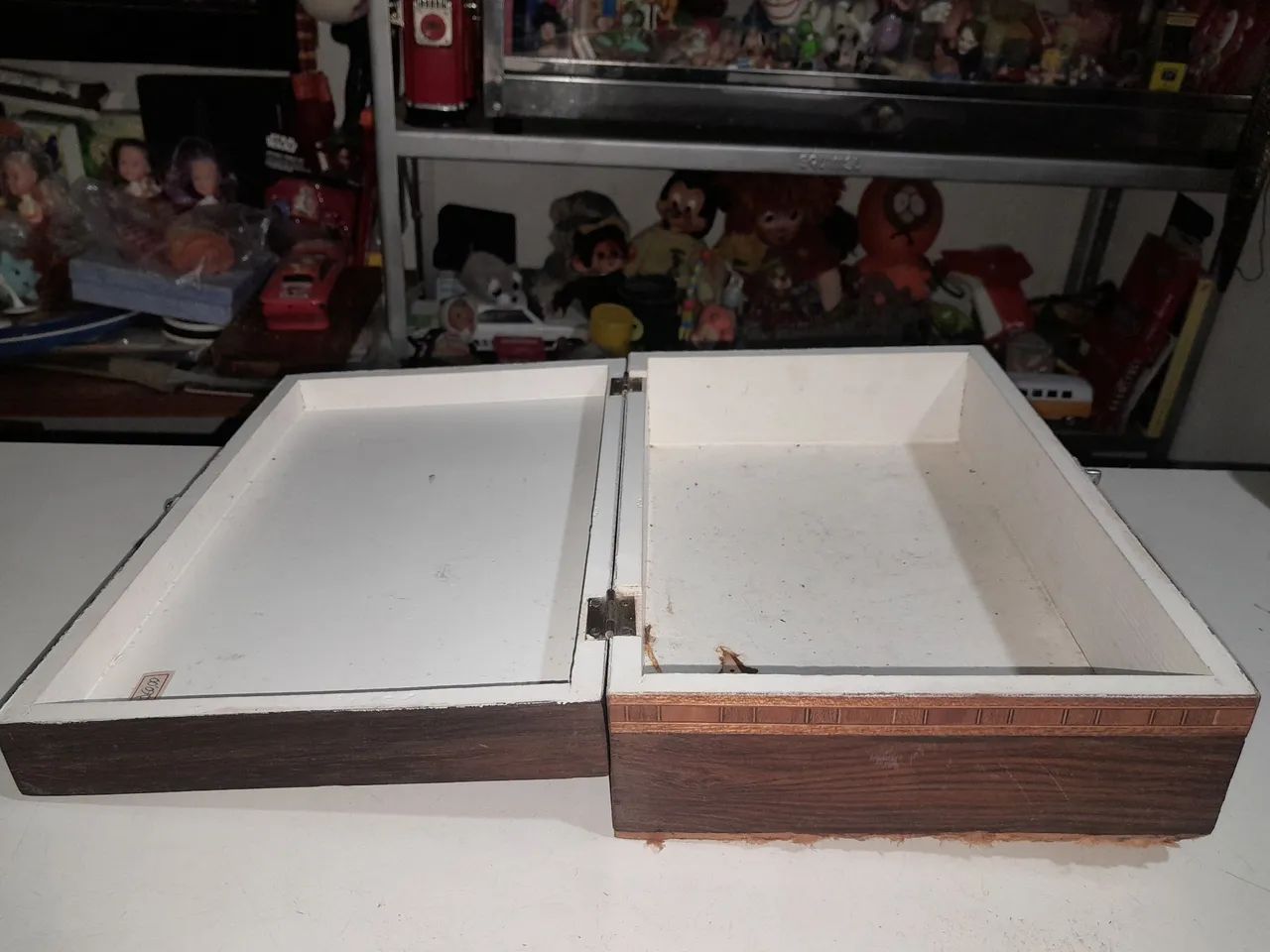 Caixa de madeira antiga machetaria... - Foto 5