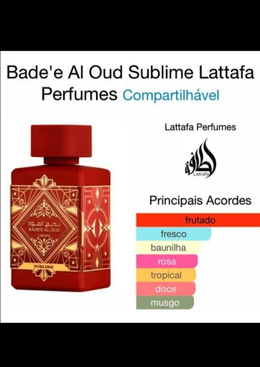 Lattafa Badee Al Oud Sublime 100 ml unissex original  - Foto 3