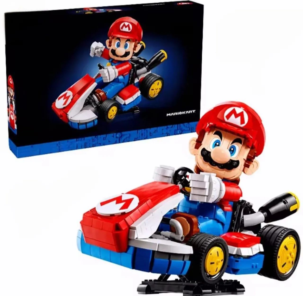 BLOCOS DE MONTAR SUPERMARIO MARIO KART 1972 PEÇAS MODELO 72037 MARCA MEGA