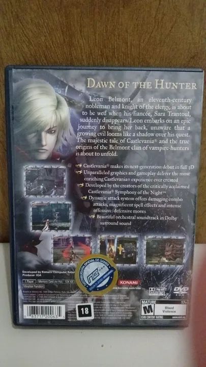 CASTLEVANIA LAMENT OF INNOCENCE PS2 ORIGINAL USADO CIB Jogos de