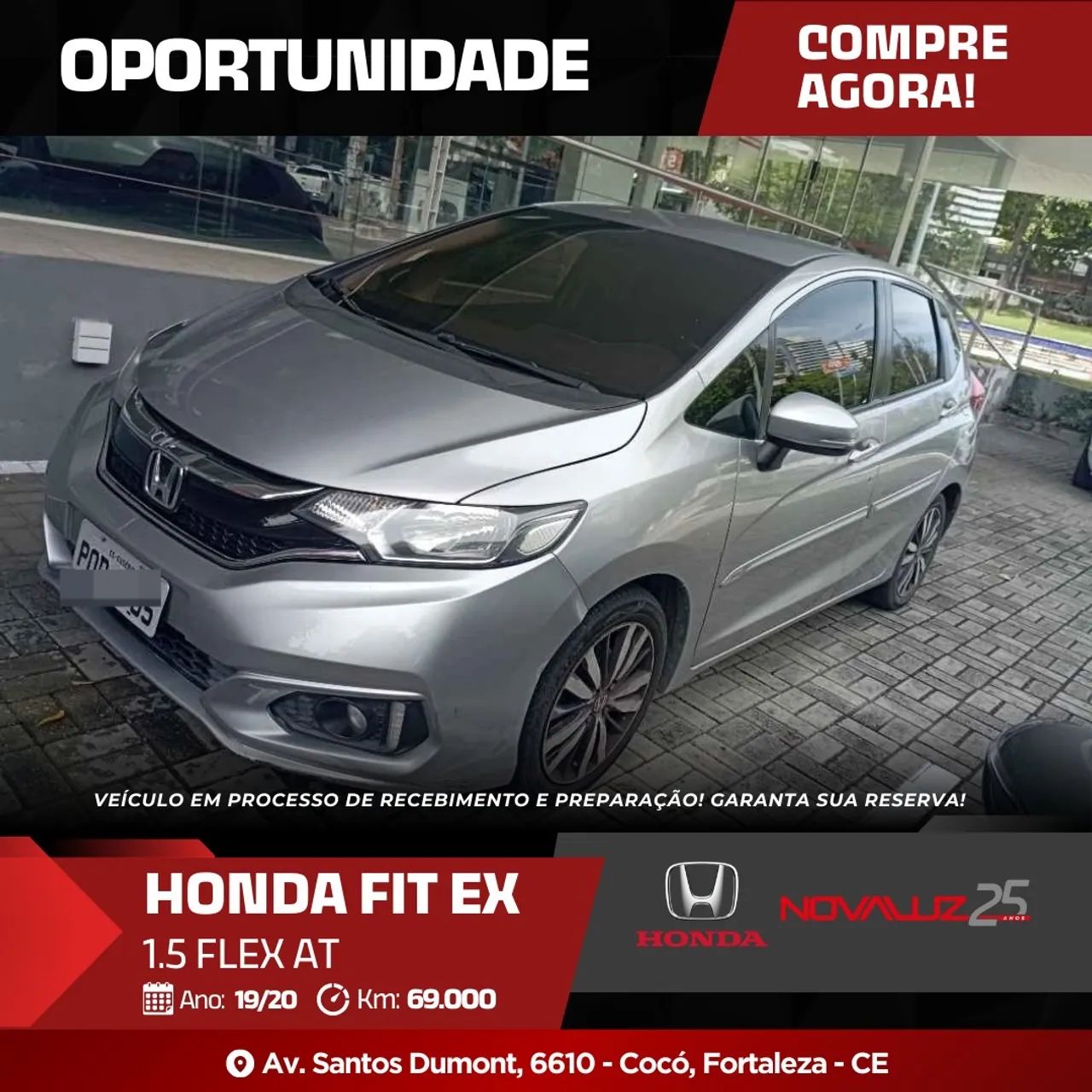 Fit Ex CVT 2019/2020 69.000,00