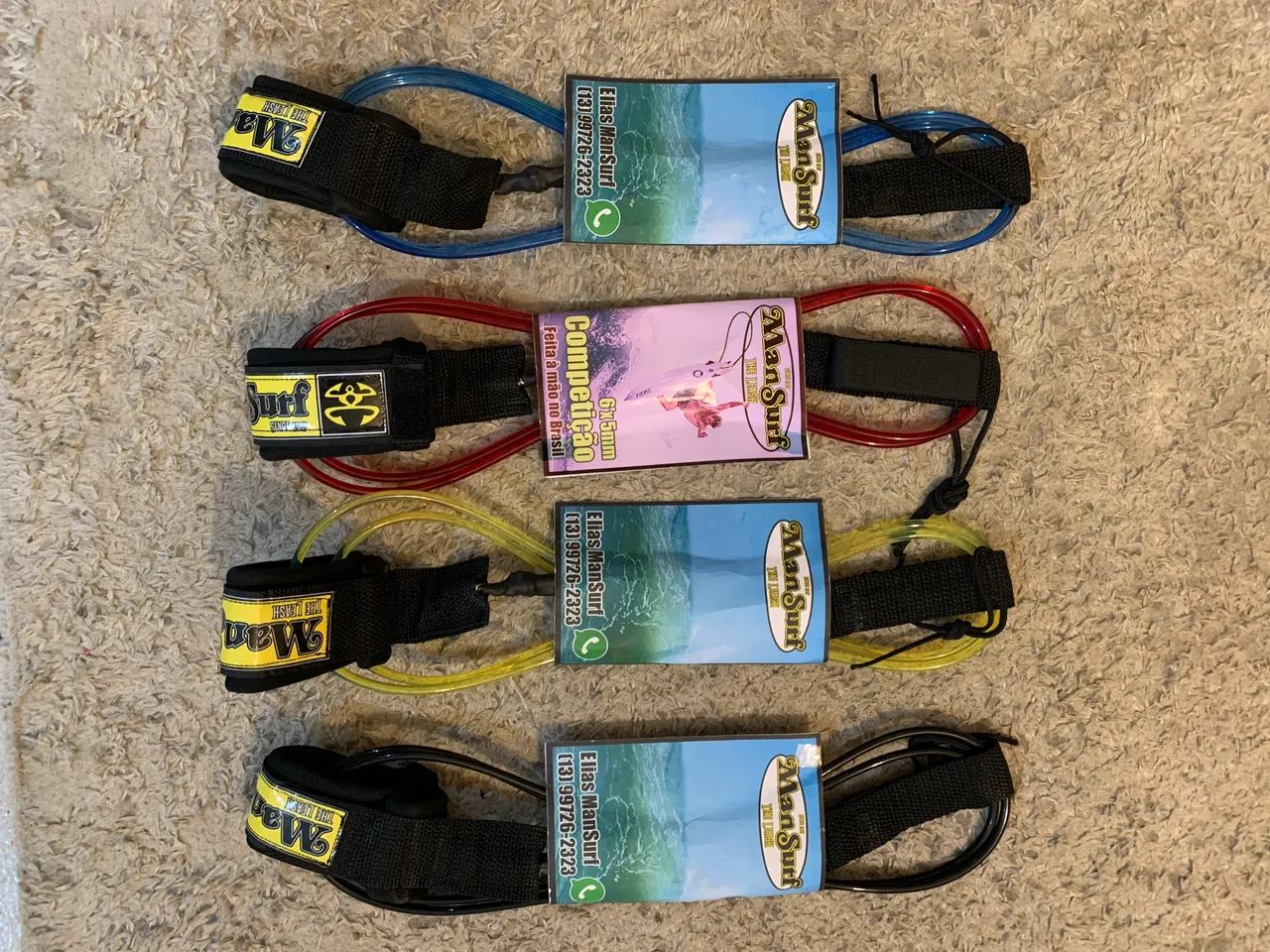 Leash  Surf cordinha 6 pés 5mm 