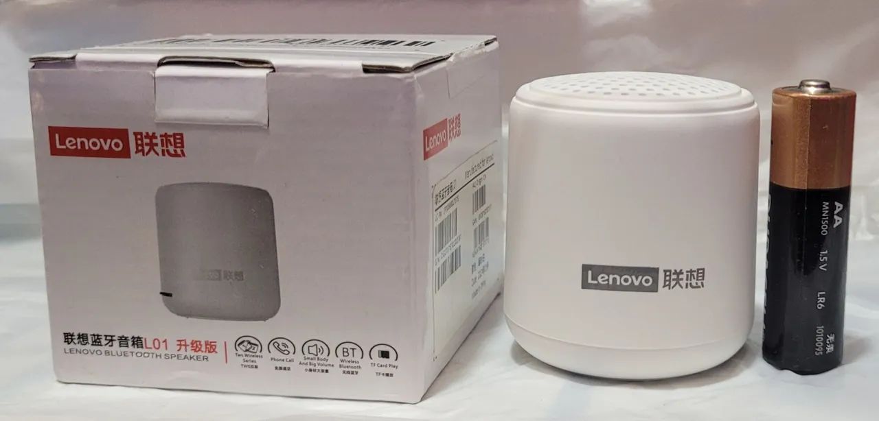 Caixa de Som Bluetooth Lenovo L01 - Pequena e Potente - Foto 4