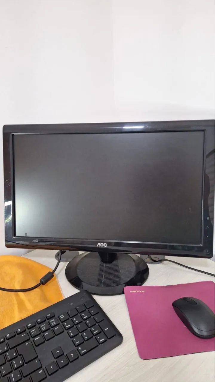 Monitor Aoc 20 Polegadas Wide Vga Dvi Usb E Áudio Integrado! Muito conservado . - Foto 2