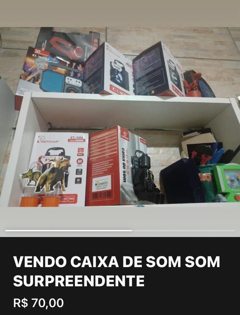 Caixa de som portátil com design moderno