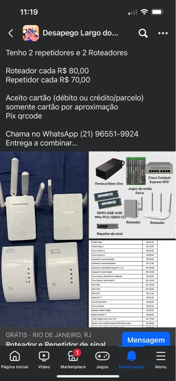 Roteadores e Repetidores de Sinal - Rio de Janeiro