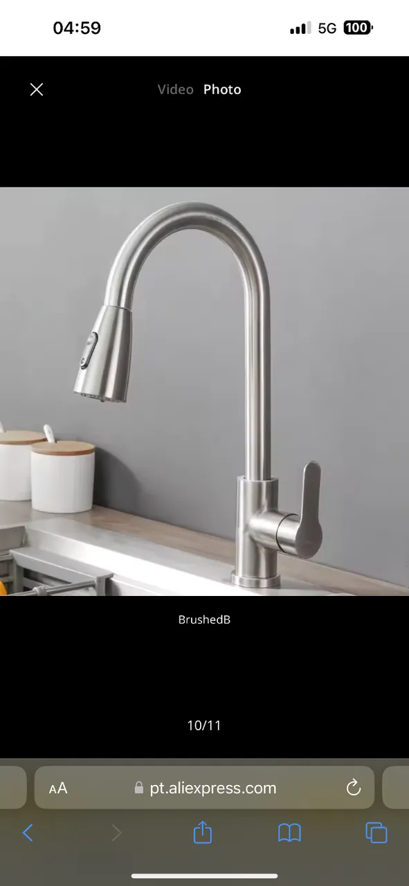 Torneira linda e moderna para a sua cozinha