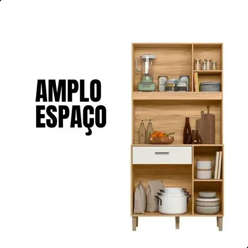 Armário de cozinha moderno 90 freijo chumbo - Foto 2