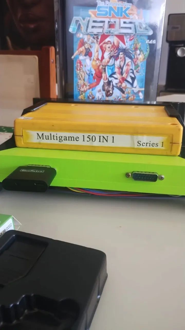 Neo Geo MVS Consolizada + Adaptador BlueRetro + Cartucho 150 em 1 = Kit Completo - Foto 6