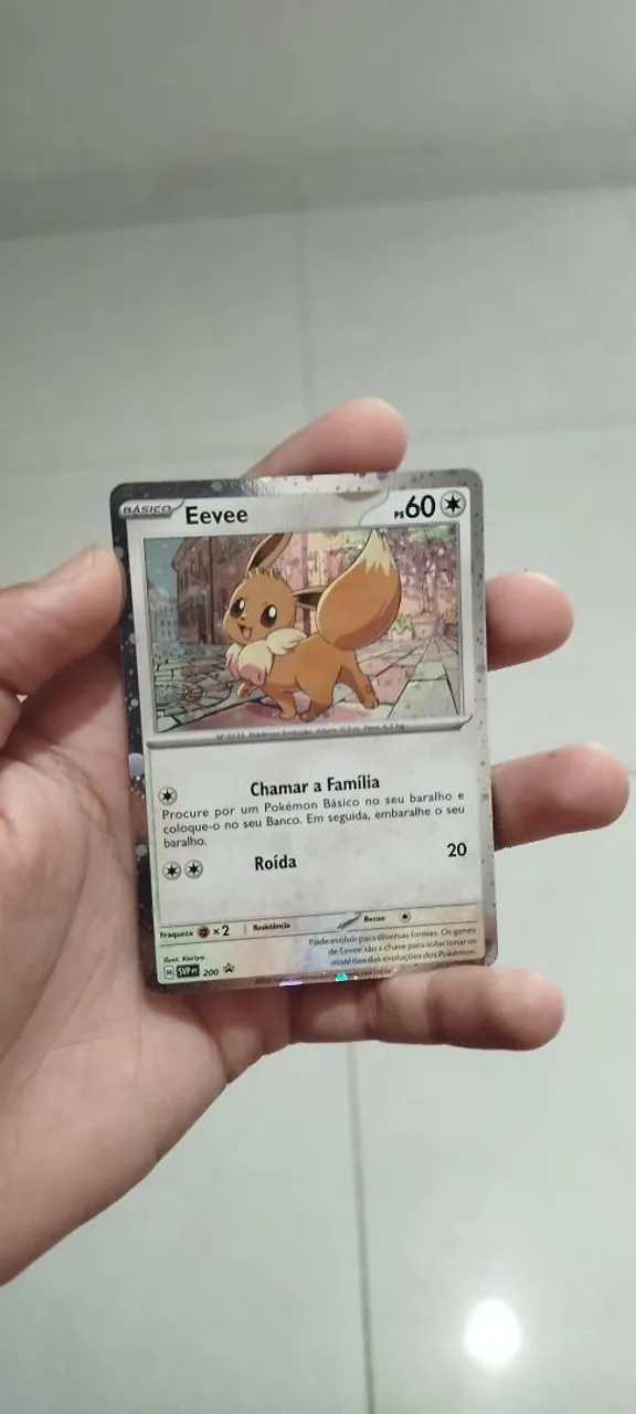 Card Pokémon da Eevee original