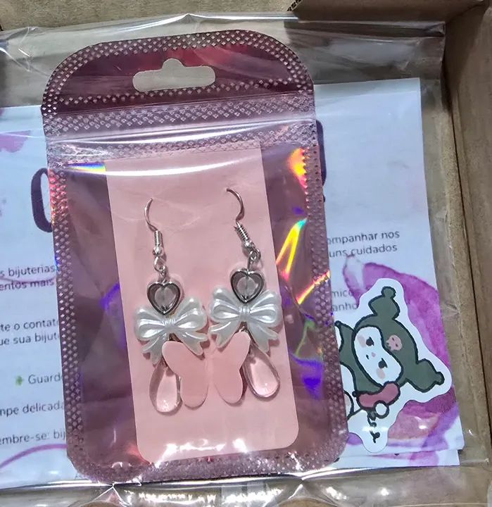 54 Etiquetas de Asa de Borboleta Rosa - Foto 6