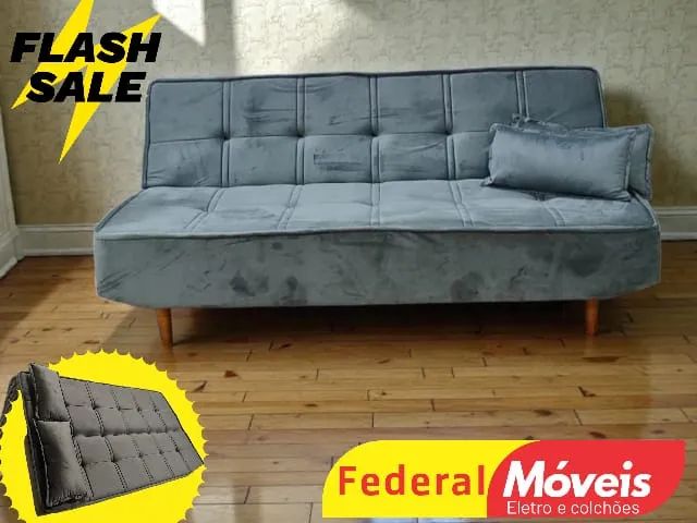 Sofá Cama Veludo - Oferta por tempo limitado!