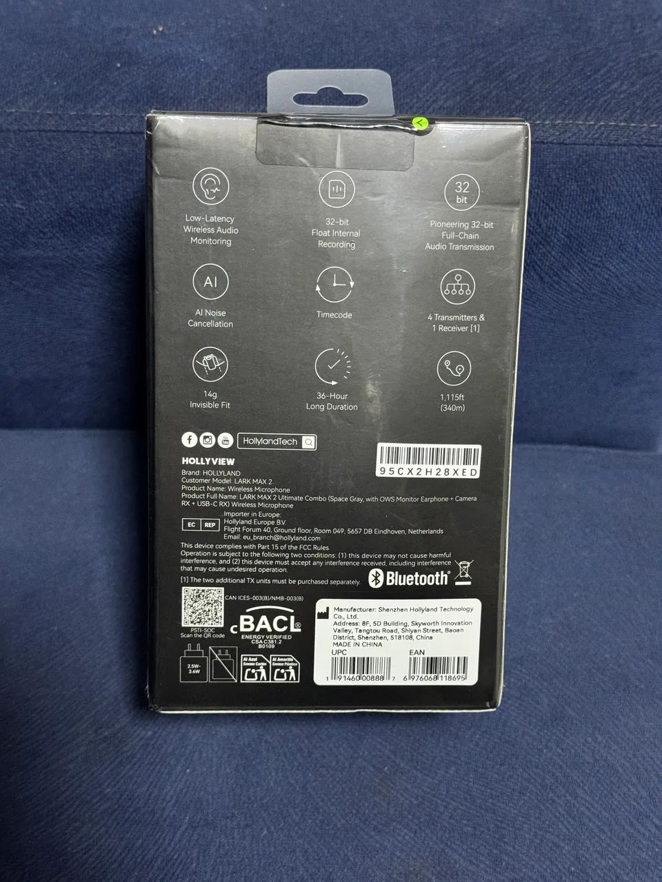 Microfone Hollyland Lark Max 2 Ultimate Combo Black - Foto 2